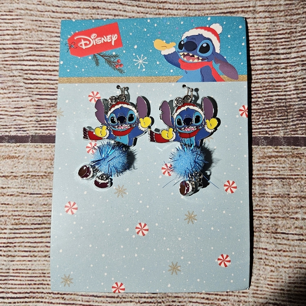 Disney Stitch Christmas earrings